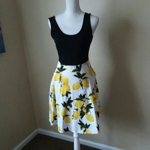 Lemon dress stretchy